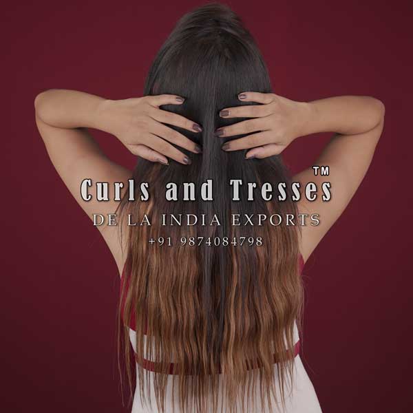 Halo hair extensions, All Brown shades - Curls and Tresses - De la India  Exports