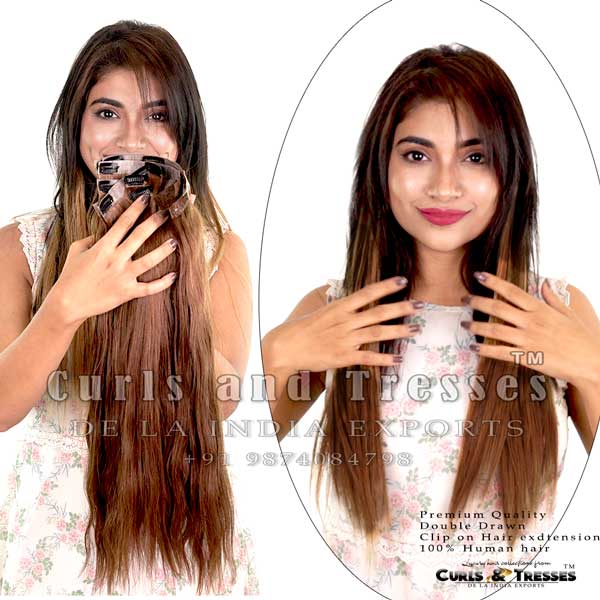 Buy Gara Hair Clip in Hair Extensions Real Human Hair 4 Clips  Easy to  Use Suitable for All Hair Types Natural Black 12 Inch Online at Best  Prices in India  JioMart