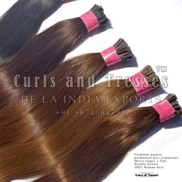 Micro ring hair extensions- i tip hair extensions- permanent hair extensions