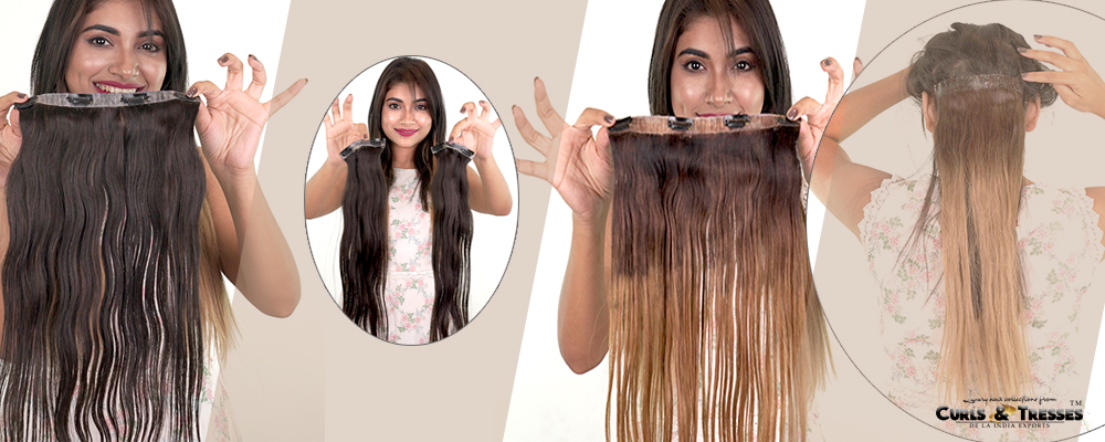 CLIP ON VOLUMIZERS, CLIP ON HAIR EXTENSIONS, HAIR VOLUMIZER, HUMAN HAIR EXTENSIONS, HUMAN HAIR VOLUMIZERS