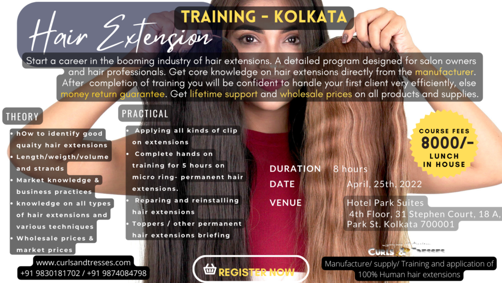 Get Hair Extension Training in Kolkata, India | Curls and Tresses
