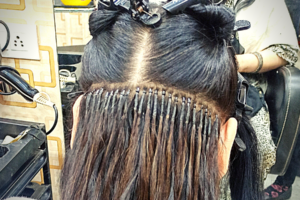 Nano ring hair extensions application in kolkata, permanent hair extensions application in kolkata