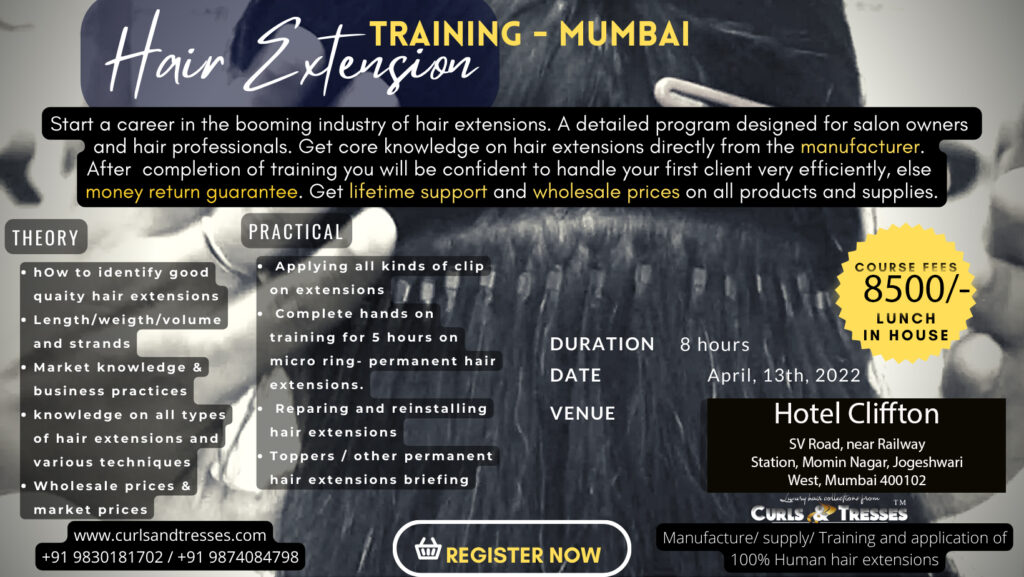 Get Hair Extension Training in Kolkata, India | Curls and Tresses Get Hair Extension Training in Kolkata, India | Curls and Tresses