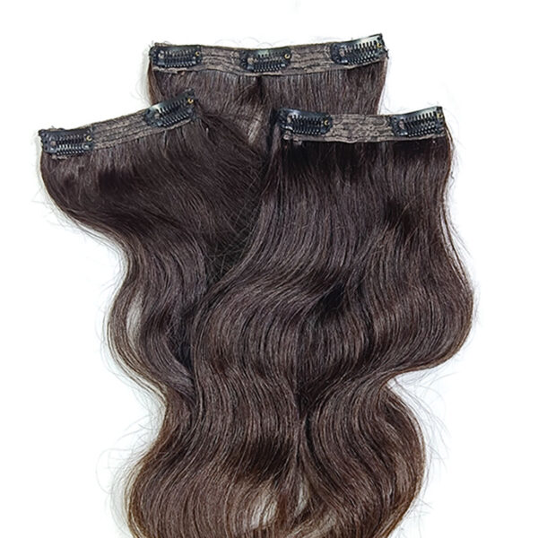 3 pcs, clip on hair extensions